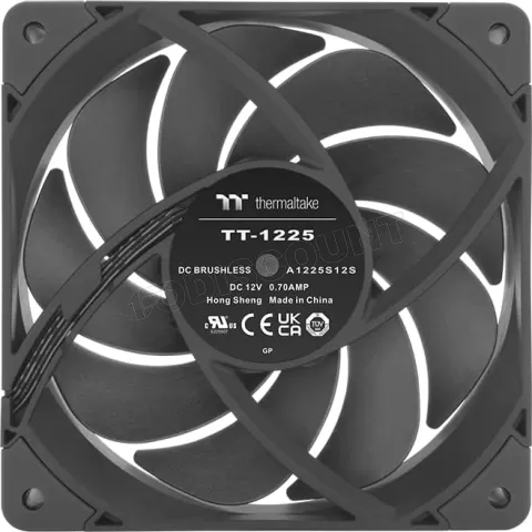 Photo de Ventilateur de boitier Thermaltake ToughFan Pro - 12cm (Noir)