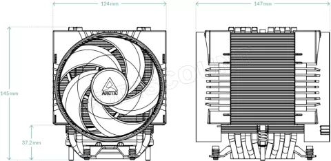 Photo de Ventilateur processeur Arctic Freezer 4U-SP5 (Noir)