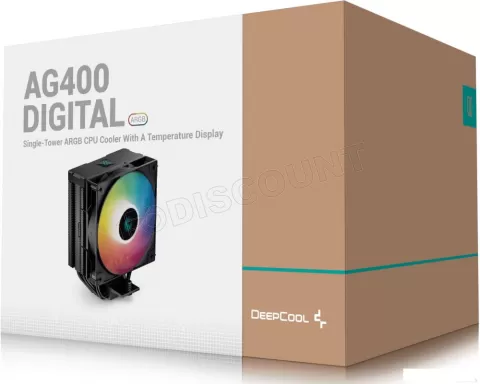 Photo de Ventilateur processeur DeepCool AG400 Digital BK RGB (Noir)