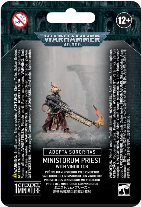 Warhammer 40k - Adepta Sororitas Pretre du Ministorum avec Vindictor