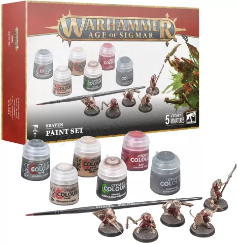 Photo de Warhammer AoS - Citadel Skaven Paint Set (V.4)