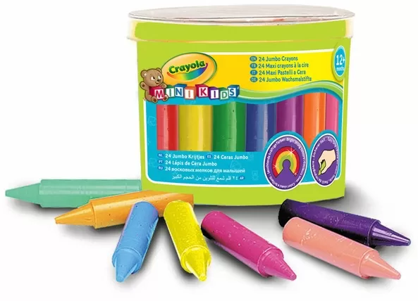 Lot de 24 Maxi Crayons de couleur à la Cire Crayola Mini Kids