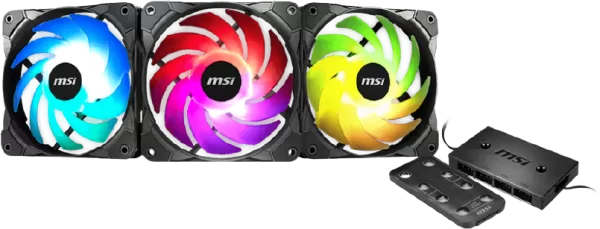 PACK Boitier Gamer MSI MAG Forge 111R + PACK VENTILATEUR MAX F12A-3 MSI  OFFERT